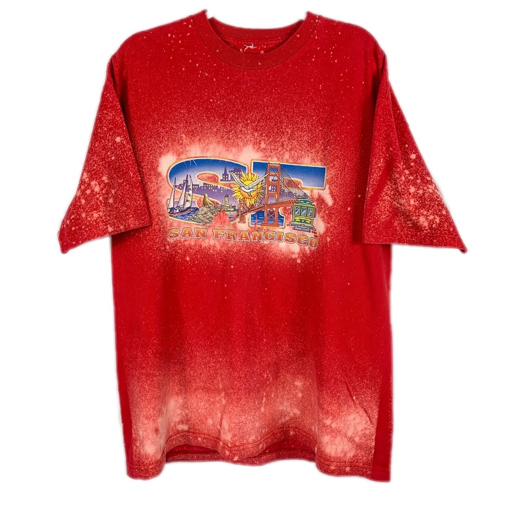 Vintage San Francisco Bleached Custom T Shirt 90's